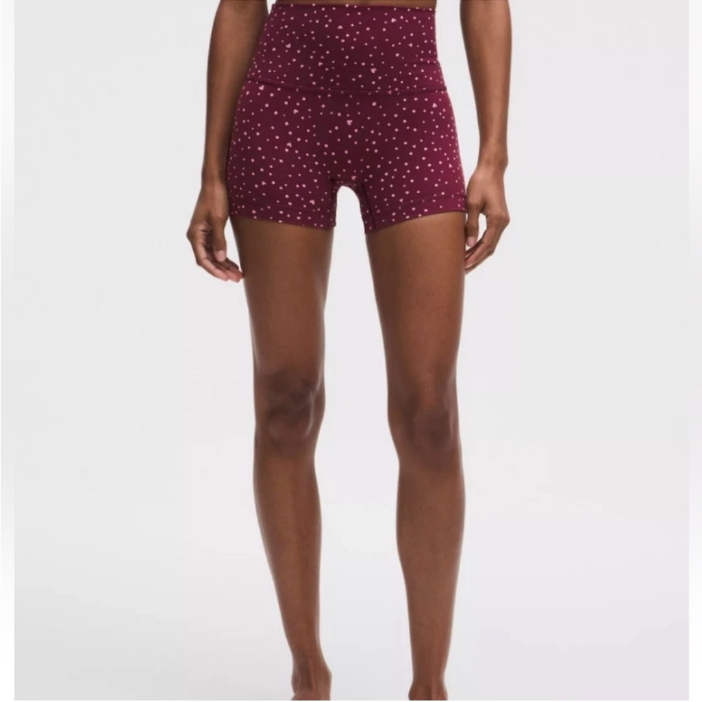 Lululemon Align High Rise Short 4â Scattered Heart Size 0 2 4 6 8 10